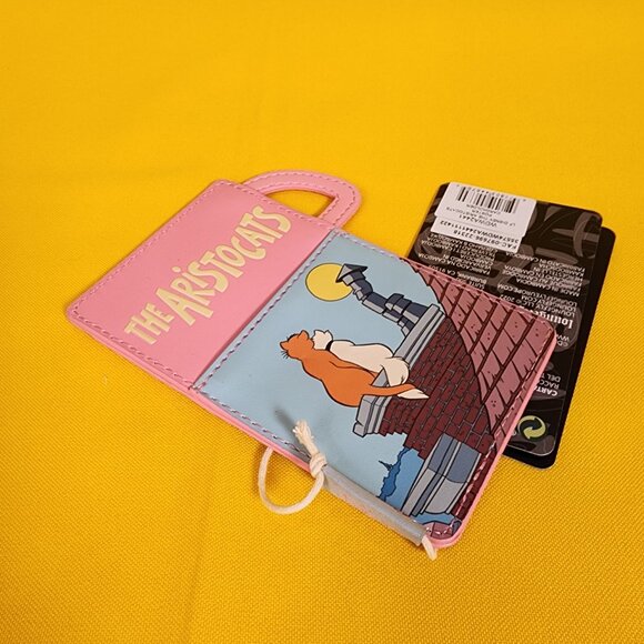 Loungefly Disney The Aristocats Movie Poster Thermos Card Holder Wallet NEW - Picture 7 of 9